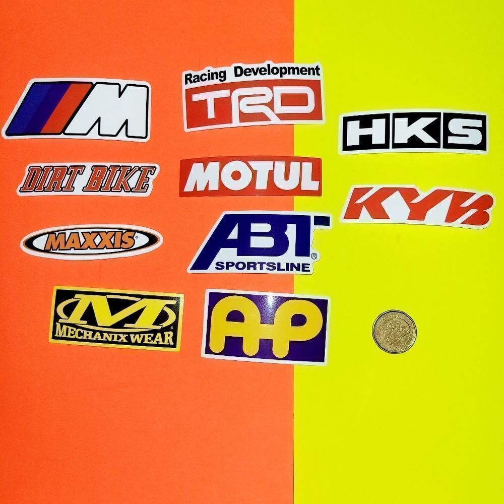 3/$20 10x brand new car racer waterproof stickers